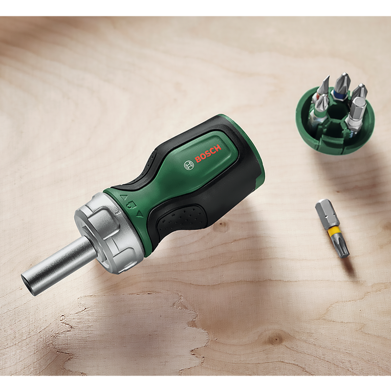Bosch Stubby Ratchet Screwdriver with 6 bits - Bike Version-2